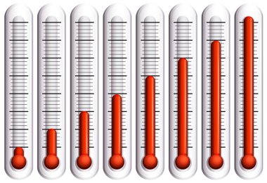 Termometreler Beyaz dizi