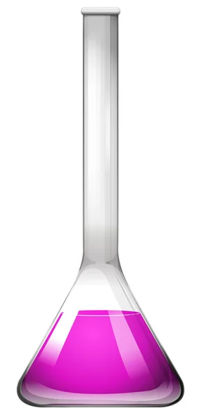 Стеклянный стакан с фиолетовой жидкостью — стоковый вектор
