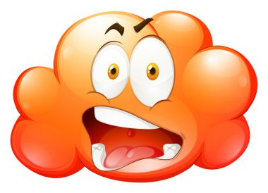 Turuncu yüz ile bulut