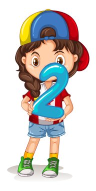 Küçük kız holding ikinci