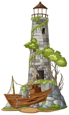 Harap olmuş deniz fenerinin, karaya oturmuş ahşap teknenin, fazla büyümüş ağaçların, yosunların ve kayaların temsilcisi.