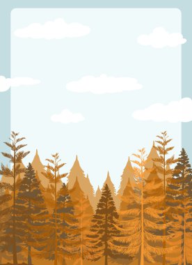 Gündüz çam ormanı