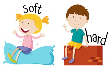 Sıfat yumuşak ve sert karşısında