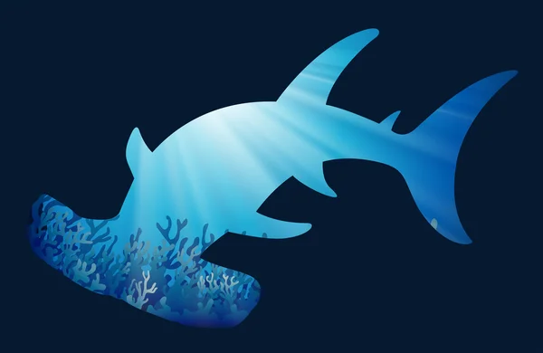 Save wildlife theme with whaleshark — Stock Vector