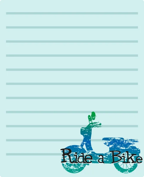 滑板车线纸设计 — 图库矢量图片