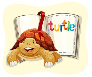 Kahverengi Kaplumbağa ve bir kitap