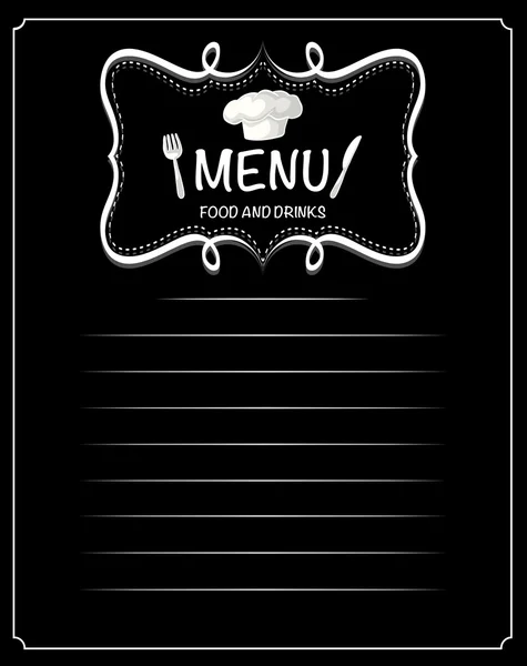 Design papíru s menu jídlo a nápoje — Stockový vektor