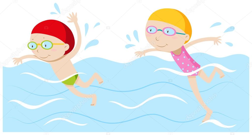 Little girl swim Vector Art Stock Images | Depositphotos Little girl swim Vector Art Stock Images | Depositphotos