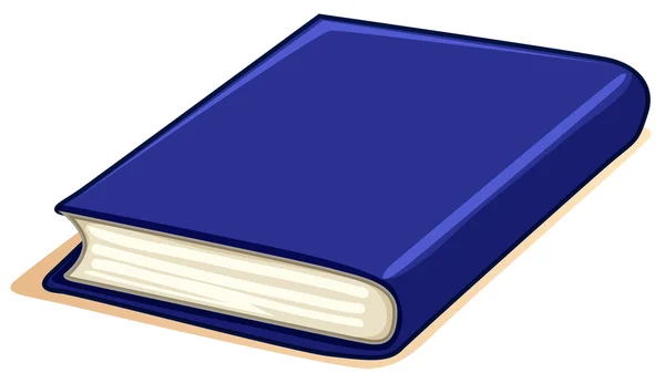 Dik boek met blauwe cover — Stockvector