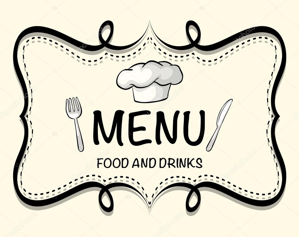 Logo design of restaurant menu
