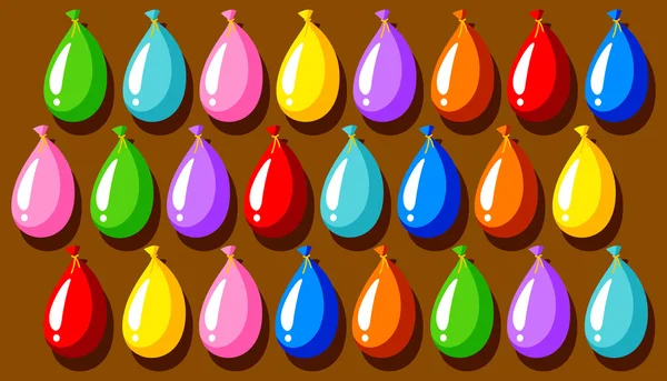 Ballons colorés sur le conseil — Image vectorielle