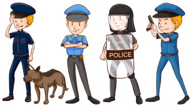 Farklı üniformalı polis