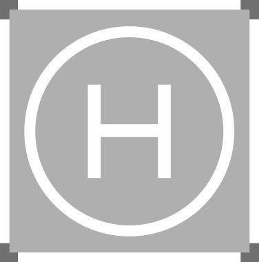 Helikopter pisti gri renkte