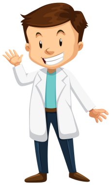 Adam giyen beyaz cüppe