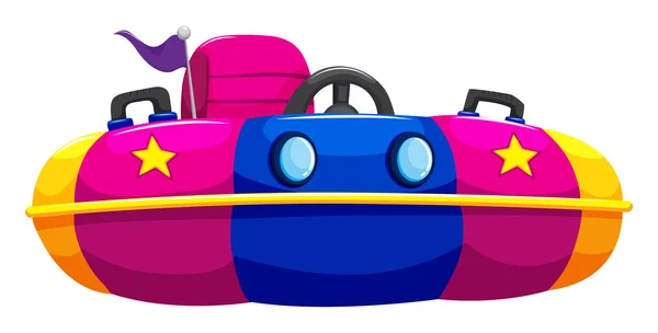 Bump coche con un asiento — Vector de stock