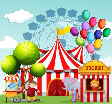 Lunaparkta emekçilerin
