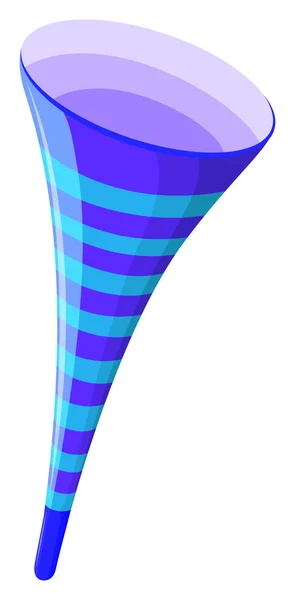 Partyhorn in blauer Farbe — Stockvektor
