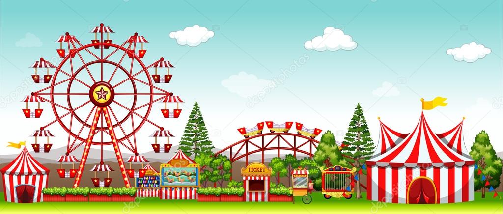 Amusement park at daytime