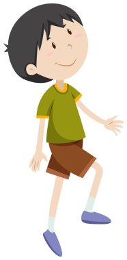 Sağ bacak kadar olan çocuk