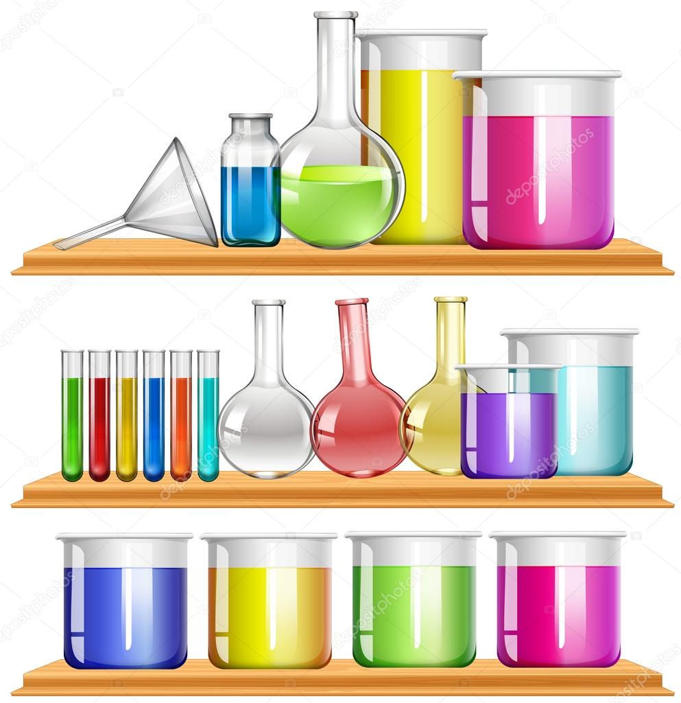 Lab equipment filled with chemical