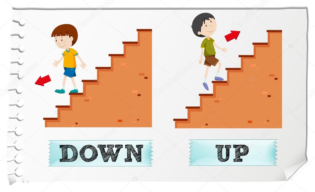 형용사 반대 및 최대 — 스톡 벡터 © blueringmedia 93073376