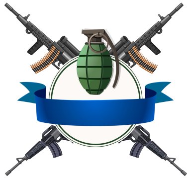 Logo tasarımı birçok silah ile