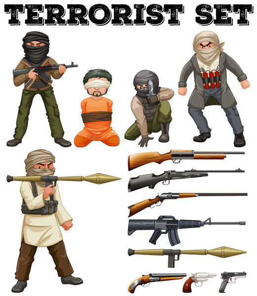 Террористы и оружие
