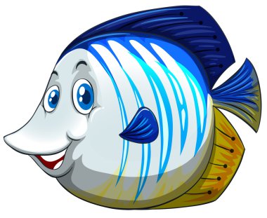 Mutlu yüz ile balık