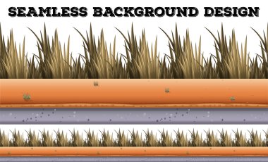 Kuru ot ile sorunsuz arka plan