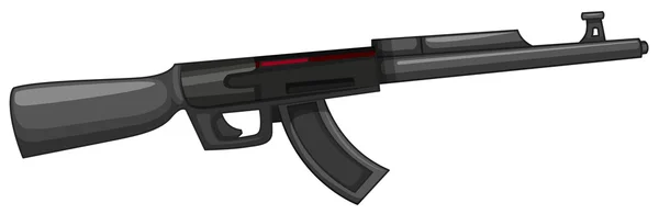 Pistolet fusil sur blanc — Image vectorielle