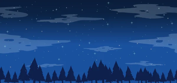 Pins sans couture la nuit — Image vectorielle