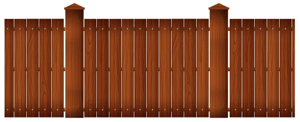 木栅栏与职位 — 图库矢量图片