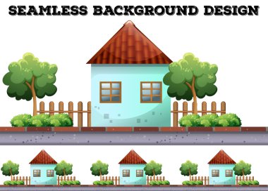 Ev yolda kesintisiz arka plan