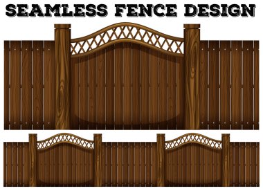 Sorunsuz klasik çit tasarım kapı ile