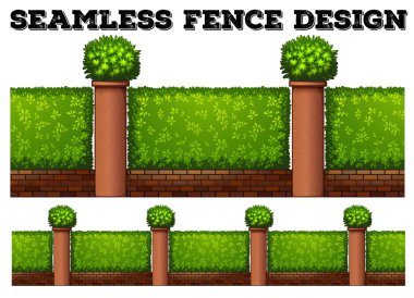 Yeşil çalılar ile sorunsuz çit tasarım