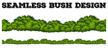 Sorunsuz yeşil bush tasarım