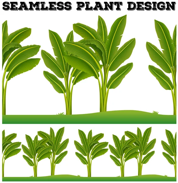 Seamles plantas en el suelo — Archivo Imágenes Vectoriales