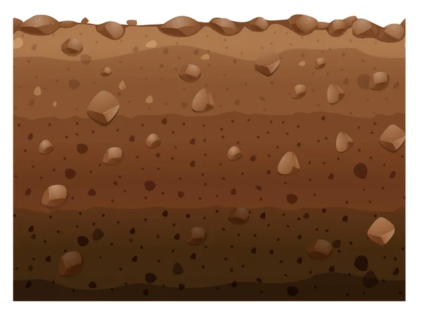 不同层次的土壤 — 图库矢量图片