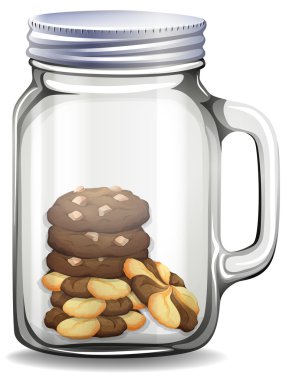 Cam Kavanoz içinde kurabiye