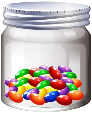 Kavanoz renkli şeker