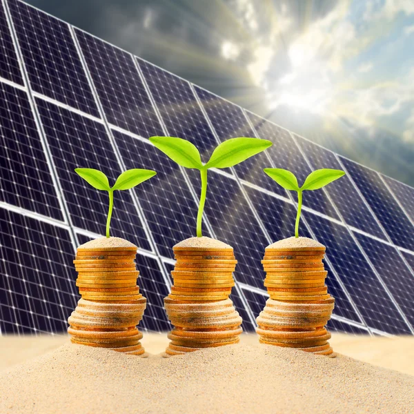 Investitionen in erneuerbare Energien — Stockfoto