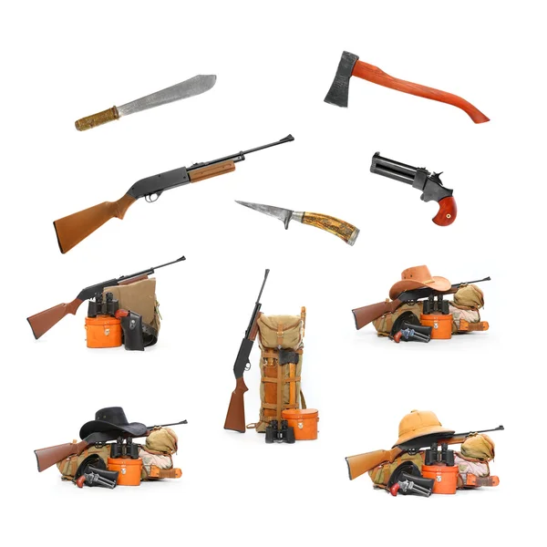 Camping and hunting equipment — Stock Photo, Image