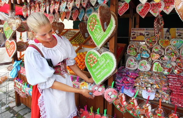 Il mercato medievale di Chodske slavnosti — Foto Stock