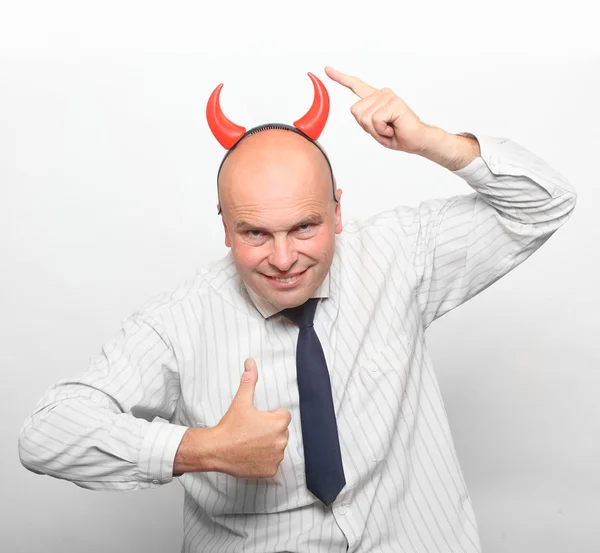 Man with antlers — Stock Photo © dabjola 8882028