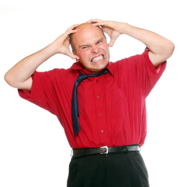 Frustrated senior businessman — Stock Photo, Image