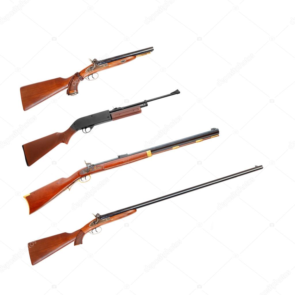 Collection of hunting rifles