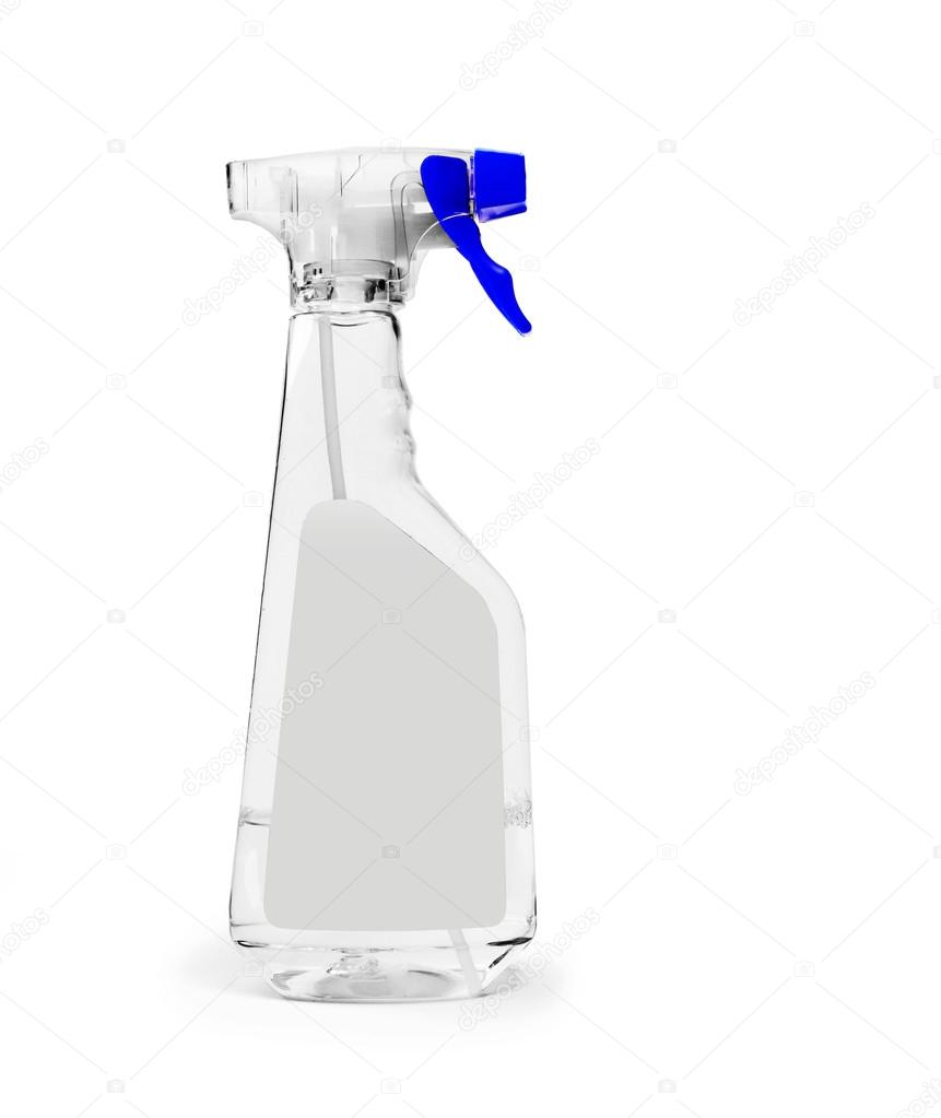 Transparent spray bottle