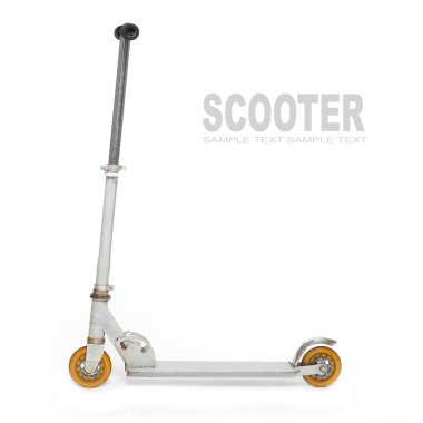 Gümüş itme scooter