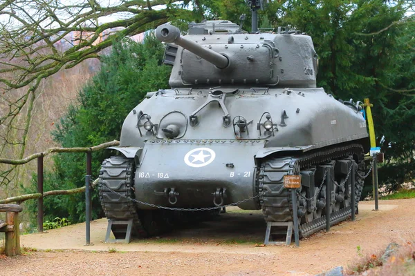 Amerikanisches gepanzertes Fahrzeug der m4 sherman — Stockfoto