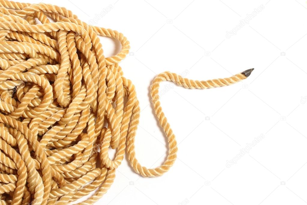 Ball of hemp rope